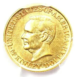 1916 マッキンリー記念ゴールド ダラー コイン G$1 - 認定 PCGS AU58｜WORLD RESOURCE【KING店】 221,650円