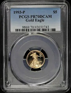 1993 P 1/10 オンス プルーフ ゴールド イーグル PCGS PR 70 DCAM | PFディープカメオAGE|WORLD RESOURCE【KING店】