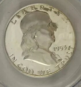 1953 50c フランクリン ハーフダラー。 PCGS PR66 カメオ。希少な証拠。|WORLD RESOURCE【KING店】