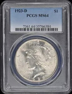 1923-D 1 ドル平和ドル PCGS MS64|WORLD RESOURCE【KING店】