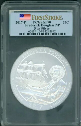 2017-P フレデリック ダグラス NP ATB 5 オンスシルバー PCGS SP70 ファーストストライク FS F.S.|WORLD RESOURCE【KING店】