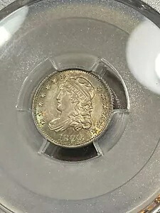 PCGS AU58 1829 キャップ付きバスト ハーフダイム。美しいタイプのコイン|WORLD RESOURCE【KING店】
