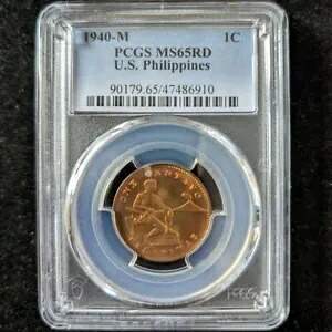 1940-M センタボ PCGS MS65RD 米国 フィリピン 1c 90179.65 474869010|WORLD RESOURCE【KING店】