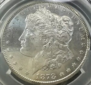 1878-CC $1 モーガン シルバー ダラー MS62 CACG CAC |美しいアンティークホワイト! MS62|WORLD RESOURCE【KING店】