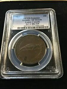 1815 カナダ、マグダレン島トークン、LC-1 PCGS グレード**XF 詳細** BR#520|WORLD RESOURCE【KING店】