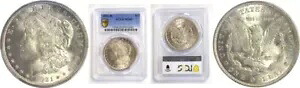 1921-D $1 モルガン ドル PCGS MS-65
