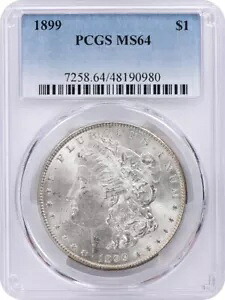 1899 モルガン シルバー ダラー MS64 PCGS