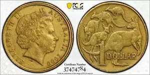 オーストラリア 2000 ミュール 10c 表面ストラク $1 コイン PCGS AU50 #4784