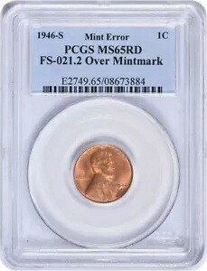 1946-S リンカーン セント FS-021.2 OMM MS65RD PCGS