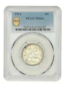 1914 25C PCGS MS64 - 理容室