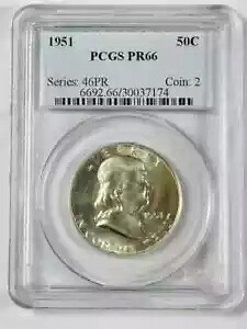 1951 P フランクリン ハーフダラー PCGS PR-66