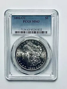 1882-CC モーガン シルバー ダラー PCGS MS63