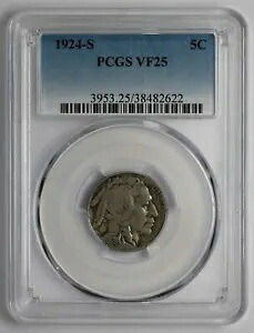 1924 S バッファロー ニッケル PCGS VF25｜WORLD RESOURCE【KING店】