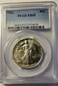 1942 PCGS PR65 プルーフ ウォーキング リバティ ハーフダラー フロスティ オリジナル セットから!｜WORLD RESOURCE【KING店】