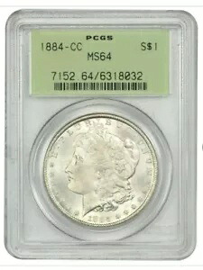 1884-CC モーガン シルバー ダラー PCGS MS-64 OGH Gen 3.0｜WORLD RESOURCE【KING店】