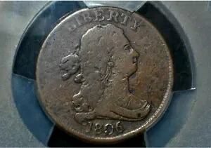 1806 HALF CENT * Small 6 * ステム付き * C2 * R4 * PCGS GOLD SHIELD * F 詳細|WORLD RESOURCE【KING店】