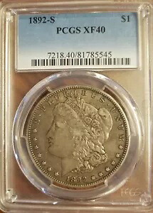 1892-S モーガン シルバー ダラー PCGS XF40｜WORLD RESOURCE【KING店】