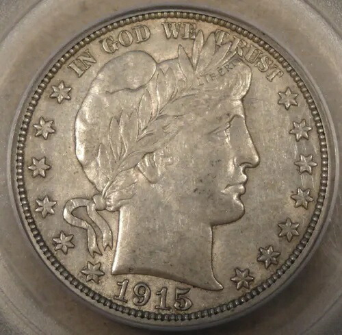 1915-D 理髪店 ハーフダラー 50c PCGS 認定 AU55|WORLD RESOURCE【KING店】