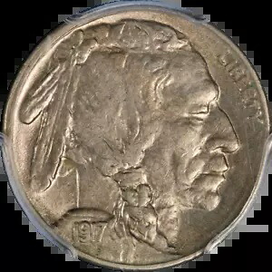 1917-S バッファロー ニッケル PCGS AU55 グレート アイ アピール ストロング ストライク