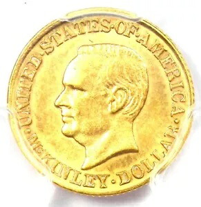 1916 マッキンリー記念ゴールド ダラー  G$1 - PCGS 未流通 詳細 UNC
