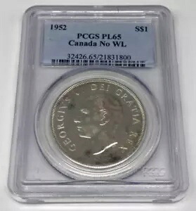1952 カナダドル PCGS PL65 ウォーターラインなし 211,200円