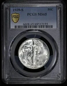 1939-S ウォーキング リバティ 50c ハーフダラー PCGS MS 65|WORLD RESOURCE【KING店】