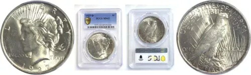 1927-D 1 ドル平和ドル PCGS MS-62|WORLD RESOURCE【KING店】