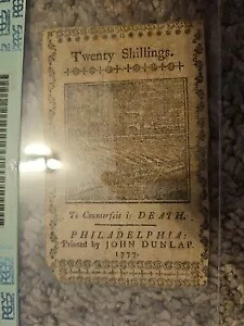 ペンシルベニア植民地通貨 20 シリング VF 30 PCGS｜WORLD RESOURCE【KING店】