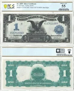 1899 $1 シルバー証明書 F-233 PCGS Ch AU-55|WORLD RESOURCE【KING店】