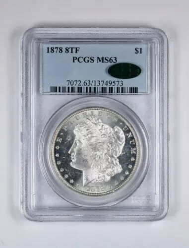 1878 8TF モルガン ドル PCGS MS63 CAC