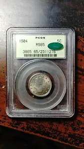 1904 リバティ ニッケル 5C PCGS CAC MS65 OGH オールド グリーン ホルダー ゴージャスな宝石 2994