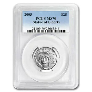 2005 1/4オンス アメリカン プラチナ イーグル MS-70 PCGS