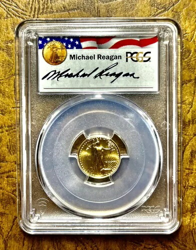 1990 $5 ゴールド イーグル PCGS MS69 レーガン旗 LB POP 116 Gaudens/Busiek デザイン # IRG