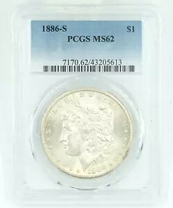 1886-S PCGS MS62 モルガン シルバー ダラー グレート ラスター|WORLD RESOURCE【KING店】