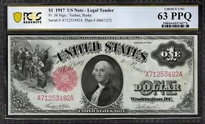 1917 年 $1 法定通貨 PCGS 63 PPQ Fr.36 商品番号 47165773｜WORLD RESOURCE【KING店】