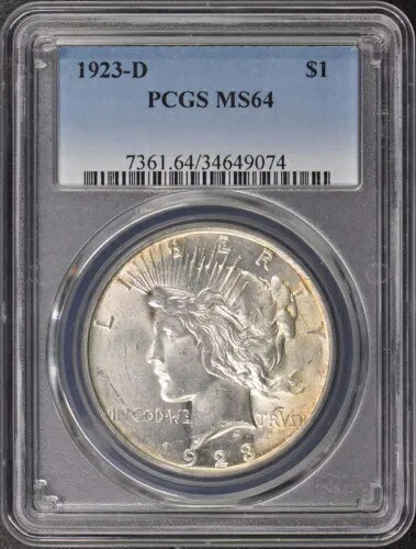 1923-D 1 ドル平和ドル PCGS MS64｜WORLD RESOURCE【KING店】