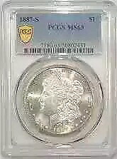 1887 S モーガン シルバー ダラー PCGS MS-63｜WORLD RESOURCE【KING店】 216,150円