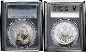 ザクセン 5 マーク 1902 E アルバート王の死 PCGS MS65 未流通 116158-｜WORLD RESOURCE【KING店】