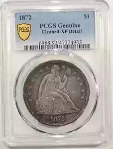1872 P シーテッド リバティ ドル PCGS XF 詳細｜WORLD RESOURCE【KING店】
