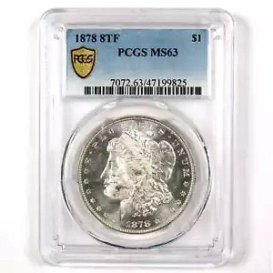 1878 8TF モルガン ドル MS 63 PCGS シルバー $1 未流通 SKU:I11319｜WORLD RESOURCE【KING店】