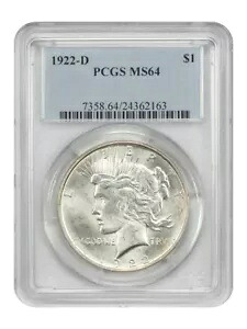 1922-D $1 PCGS MS64 - 平和ドル｜WORLD RESOURCE【KING店】
