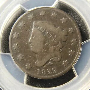 1823/2 コロネット ヘッド ラージ セント、N-1、PCGS VG-8|WORLD RESOURCE【KING店】