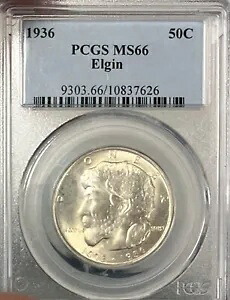 1936 PCGS MS66 エルギン記念ハーフダラー｜WORLD RESOURCE【KING店】 118,800円