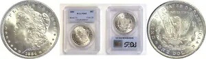 1884年 $1モルガンドル PCGS MS-65