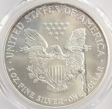 2001 $1 シルバー イーグル リバース PCGS MS68 ストライクスルー|WORLD RESOURCE【KING店】