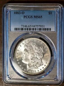 1883-O $1 モルガン シルバー ダラー MS 65 PCGS # 44757931 ジェム BU + ボーナス｜WORLD RESOURCE【KING店】
