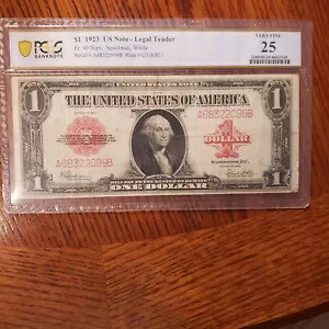 1923 年 $1 法定通貨 PCGS 極細 25｜WORLD RESOURCE【KING店】