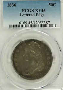 1836 レタード エッジ キャップド バスト ハーフダラー : PCGS XF45｜WORLD RESOURCE【KING店】