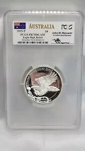 2015 P オーストラリア $8 5 オンス ウェッジ テール イーグル ハイ レリーフ メルカンティ PCGS PR70 DCAM｜WORLD RESOURCE【KING店】