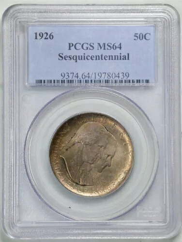1926 50C 生誕 100 周年記念ハーフダラー MS64 PCGS 19780439｜WORLD RESOURCE【KING店】 113,850円